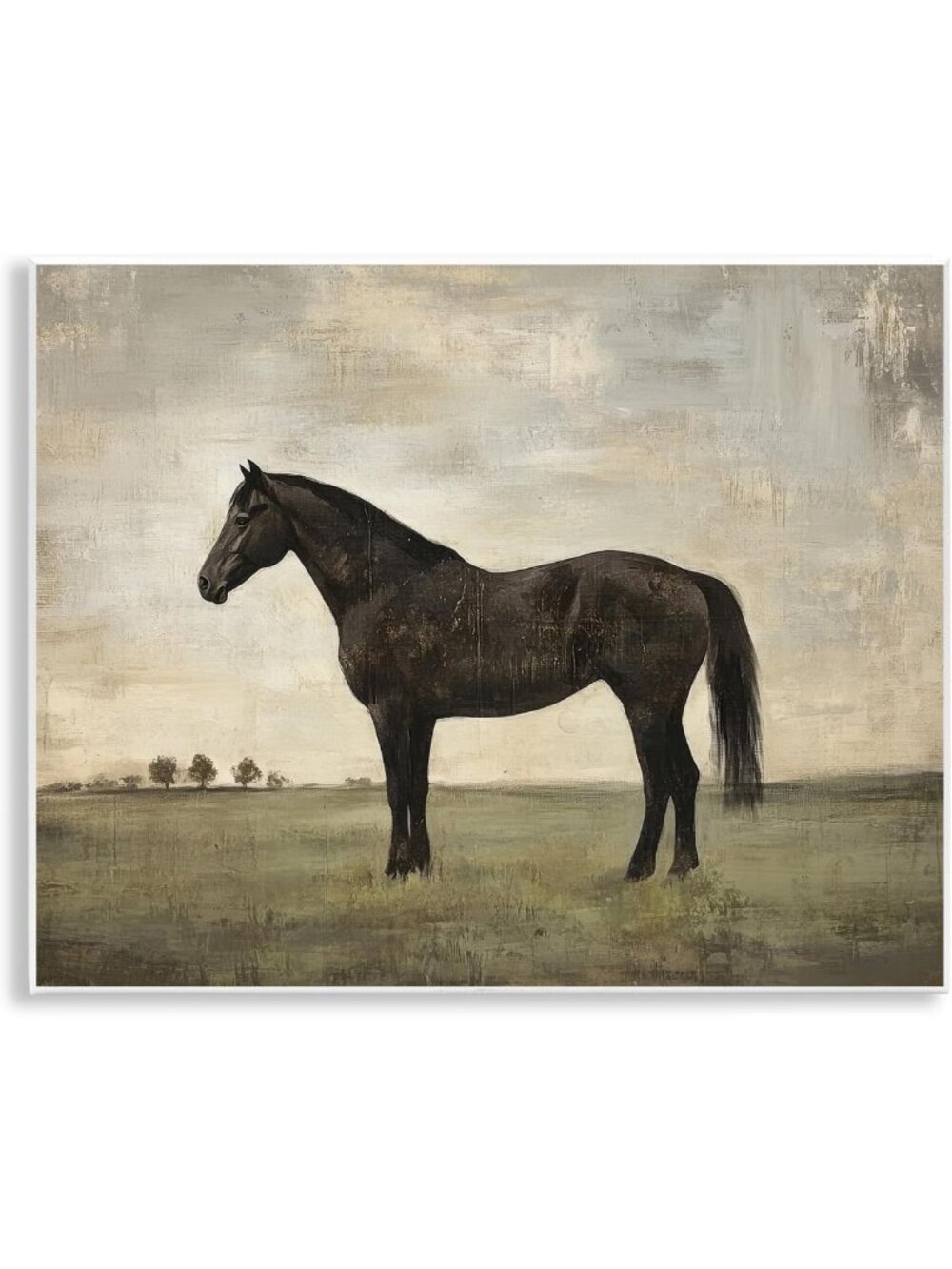 Distressed Horse Portrait Wall Art Plaque | Rustic Home Decor Accent